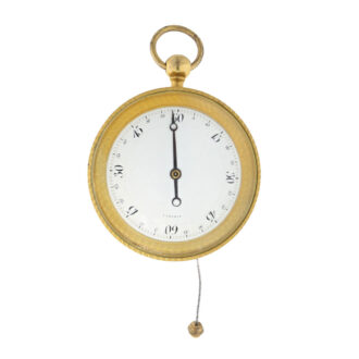 French gilt deck watch with special chain winding Circa 1806