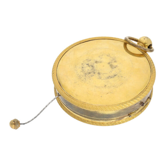 French gilt deck watch with special chain winding Circa 1806 French gilt deck watch with special chain winding Circa 1806