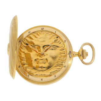 Swiss extremely rare 18K gold lever pocket watch Circa 1983