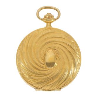 Swiss extremely rare 18K gold lever pocket watch Circa 1983