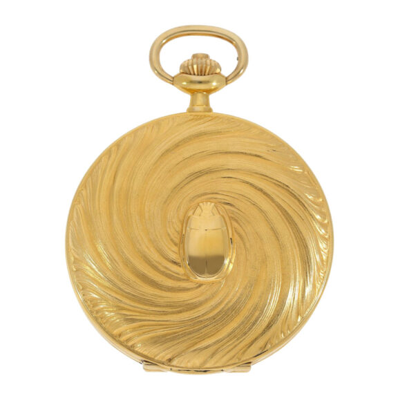 Swiss extremely rare 18K gold lever pocket watch Circa 1983 Swiss extremely rare 18K gold lever pocket watch Circa 1983