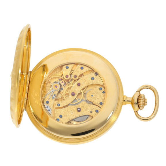 Swiss extremely rare 18K gold lever pocket watch Circa 1983 Swiss extremely rare 18K gold lever pocket watch Circa 1983