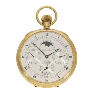 Limited Swiss gold IWC watch with moon phase Circa 1977