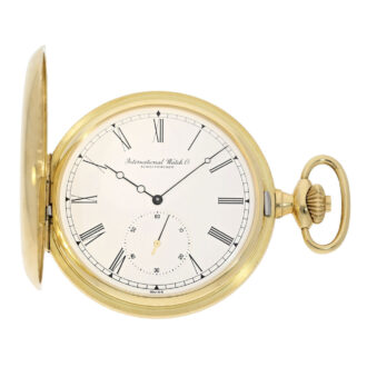Heavy Swiss 18k gold half hunting cased watch Circa 1980