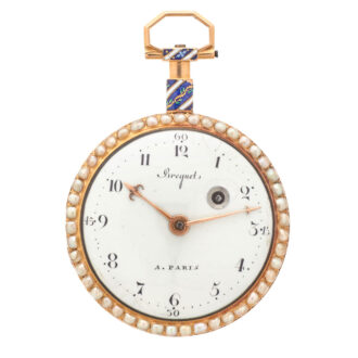 Splendid French gold and enamel gentleman's watch Circa 1800