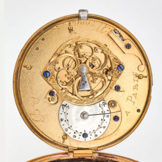 Splendid French gold and enamel gentleman's watch Circa 1800