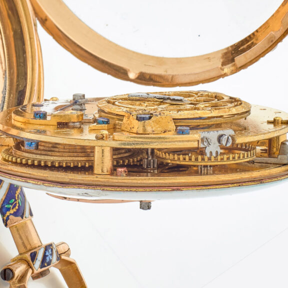 Splendid French gold and enamel gentleman's watch Circa 1800 Splendid French gold and enamel gentleman's watch Circa 1800