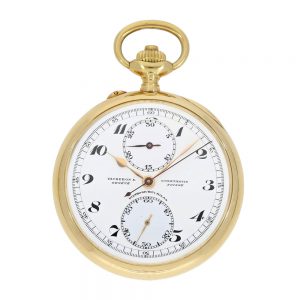 Exquisite Swiss gold lever with double signature Circa 1920