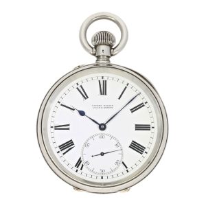 Rare Swiss silver navy chronometer deck watch Circa 1918