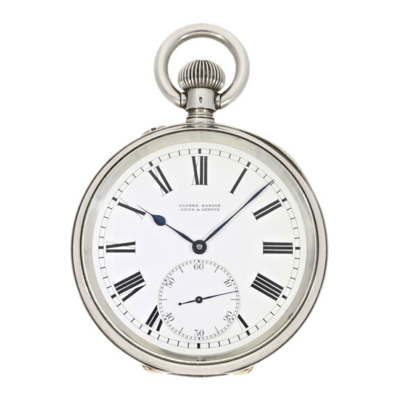 Rare Swiss silver navy chronometer deck watch Circa 1918