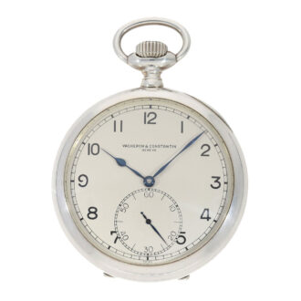 Heavy Swiss silver chronometer pocket watch Circa 1943