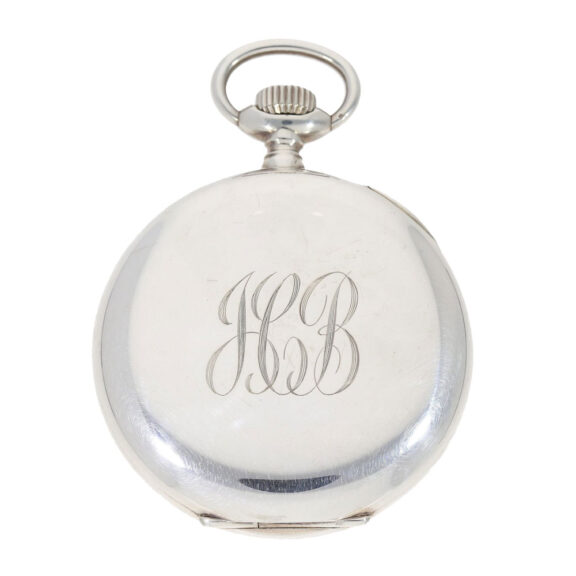Heavy Swiss silver chronometer pocket watch Circa 1943 Heavy Swiss silver chronometer pocket watch Circa 1943