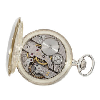 Heavy Swiss silver chronometer pocket watch Circa 1943