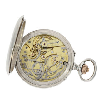 Swiss silver single button chronograph "Compteur" Circa 1915