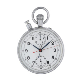Swiss chromed Omega split seconds chronograph Circa 1961