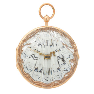 Extraordinary gold French shell-shaped form watch Circa 1760