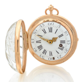 Extraordinary gold French shell-shaped form watch Circa 1760