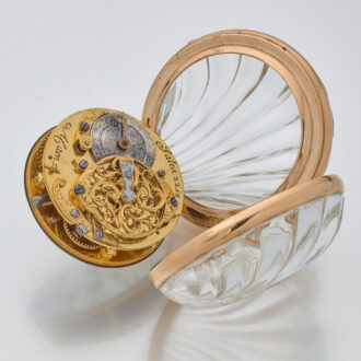 Extraordinary gold French shell-shaped form watch Circa 1760