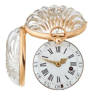 Extraordinary gold French shell-shaped form watch Circa 1760