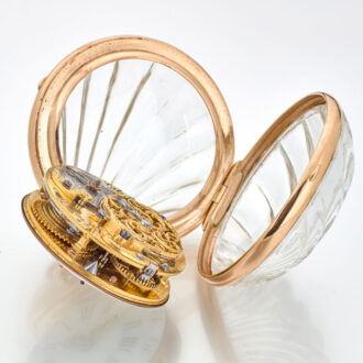 Extraordinary gold French shell-shaped form watch Circa 1760