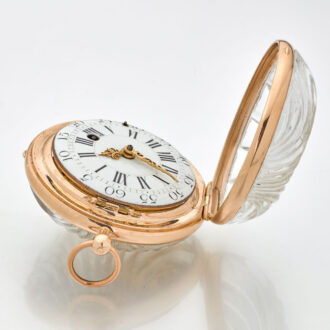 Extraordinary gold French shell-shaped form watch Circa 1760