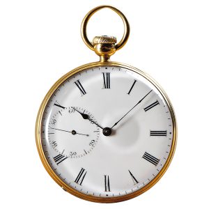 German 18 Carat gold important Glashütte pocket watch Circa 1855