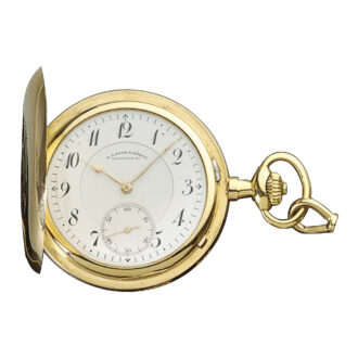 German thin gold Glashütte cased pocket watch Circa 1911
