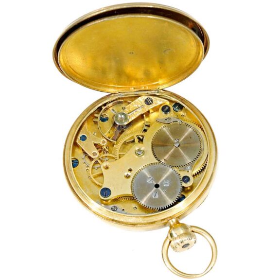 German 18k gold important Glashütte pocket watch Circa 1855 German 18k gold important Glashütte pocket watch Circa 1855