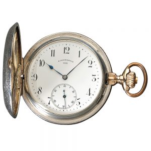 Austrian silver hunting cased chronometer watch Circa 1893