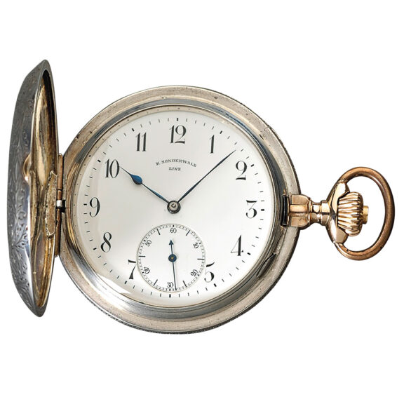 Austrian silver hunting cased chronometer watch Circa 1893
