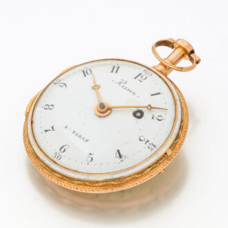 French gold and enamel verge pocket watch Circa 1790
