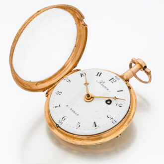 French gold and enamel verge pocket watch Circa 1790
