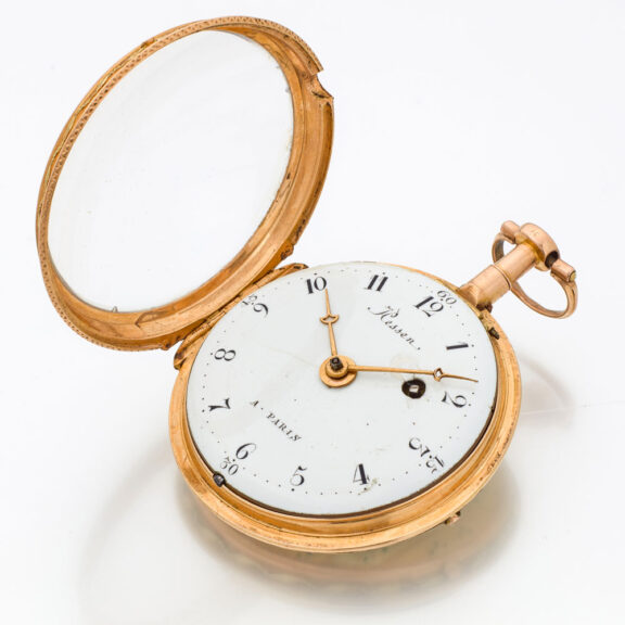 French gold and enamel verge pocket watch Circa 1790 French gold and enamel verge pocket watch Circa 1790