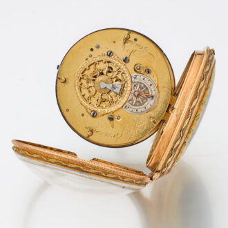 French gold and enamel verge pocket watch Circa 1790