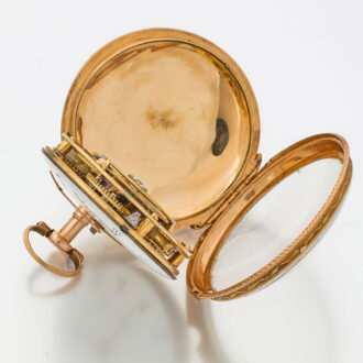 French gold and enamel verge pocket watch Circa 1790
