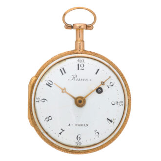 French gold and enamel verge pocket watch Circa 1790