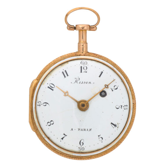 French gold and enamel verge pocket watch Circa 1790 French gold and enamel verge pocket watch Circa 1790