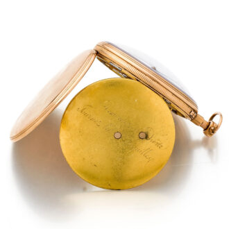 Rare French gold repeater with skeletonised movement Circa 1820