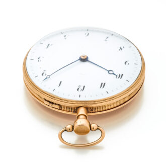 Rare French gold repeater with skeletonised movement Circa 1820