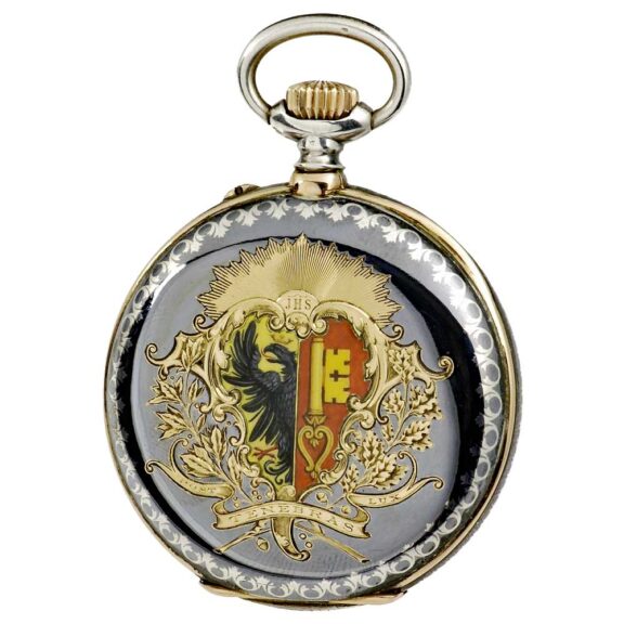 Swiss decorative presentation pocket watch Circa 1900 Swiss decorative presentation pocket watch Circa 1900