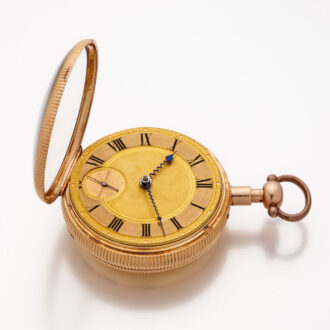 Heavy English gold quarter repeating chronometer Circa 1830