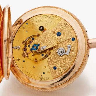 Heavy English gold quarter repeating chronometer Circa 1830