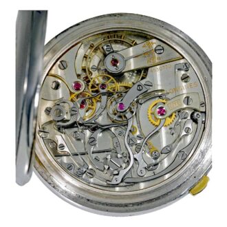 Swiss silver open faced chronograph watch Circa 1926