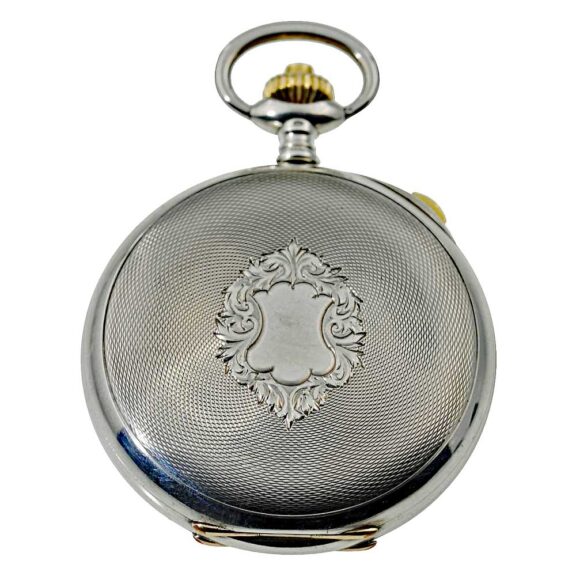 Swiss silver open faced chronograph watch Circa 1926 Swiss silver open faced chronograph watch Circa 1926