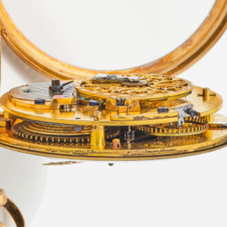French gold and enamel watch with protective outer Circa 1790