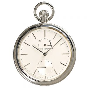 Swiss silver open faced heavy lever chronometer Circa 2003
