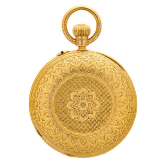 English gold fully engraved quality lever watch Circa 1889