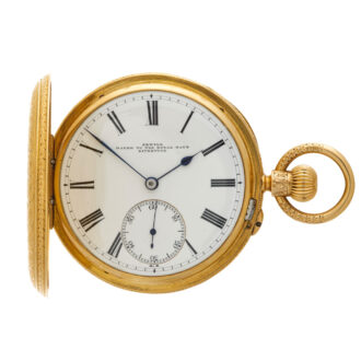 English gold fully engraved quality lever watch Circa 1889