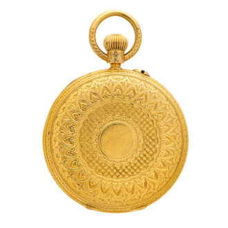 English gold fully engraved quality lever watch Circa 1889