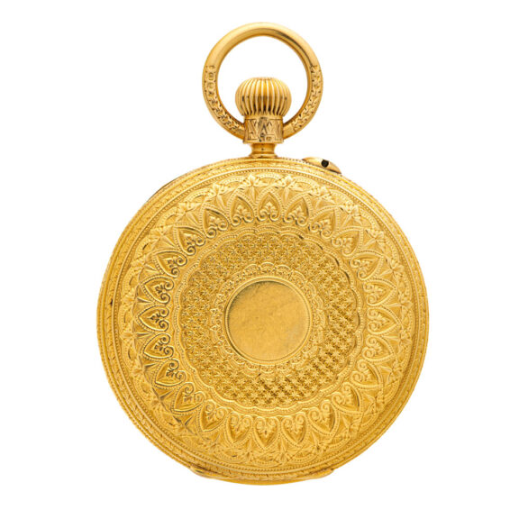 English gold fully engraved quality lever watch Circa 1889 English gold fully engraved quality lever watch Circa 1889